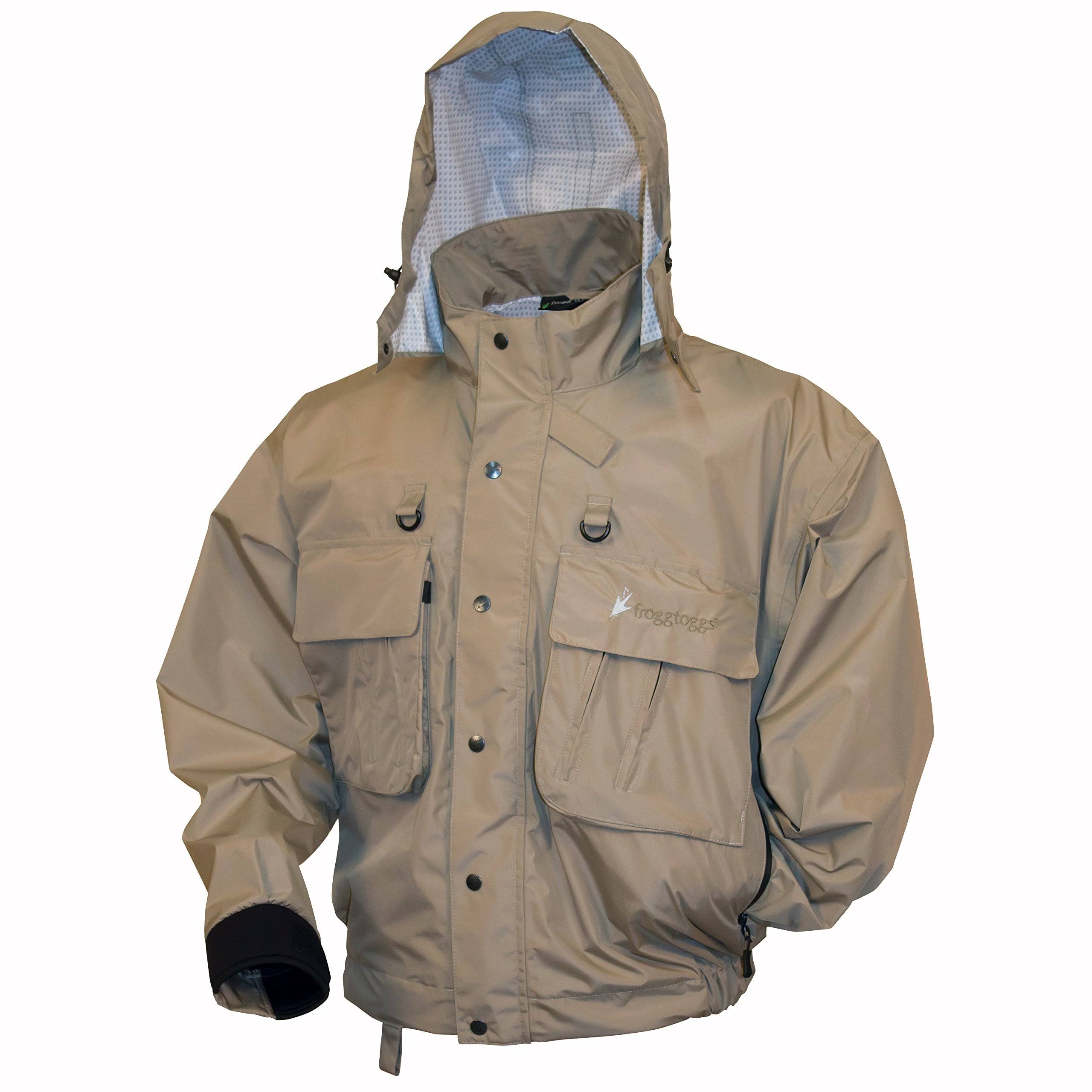 Frogg Toggs Hellbender Fly & Wading Jacket, Medium, Stone - My Leather ...