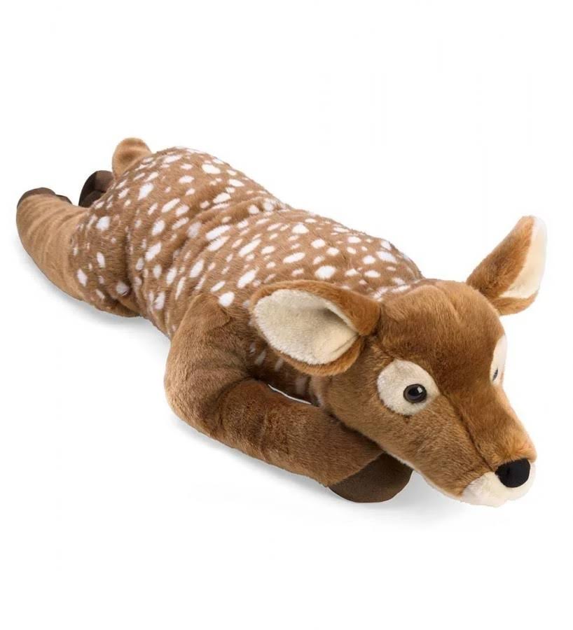 fuzzy spotted fawn body pillow