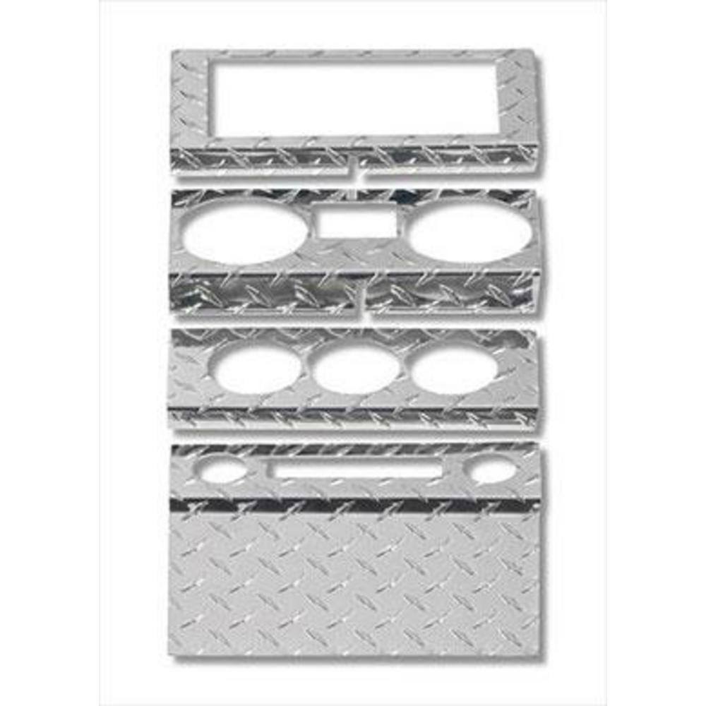 1987 Jeep Wrangler (YJ) Warrior Dash Panel Overlay (Diamond Plate