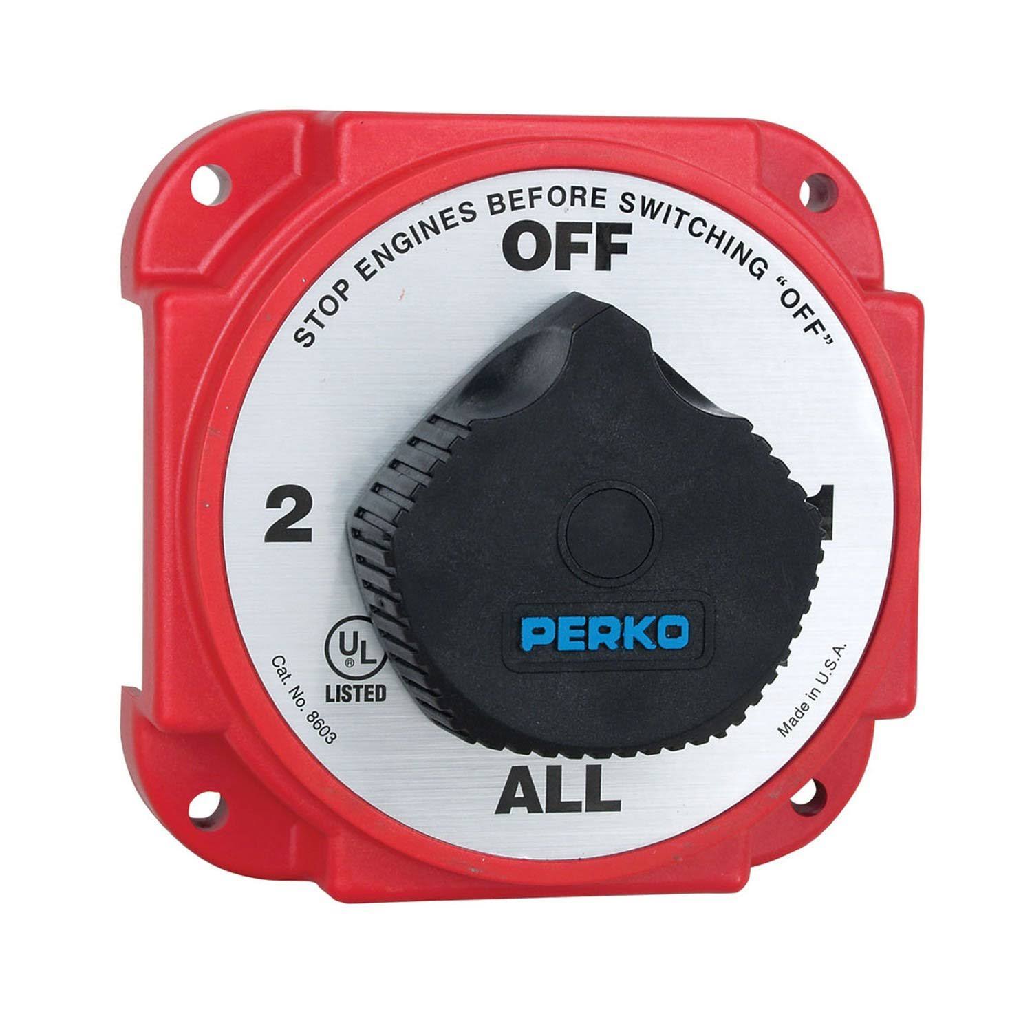 Perko Heavy Duty Battery Selector Switch wAlternator Field Disconnect