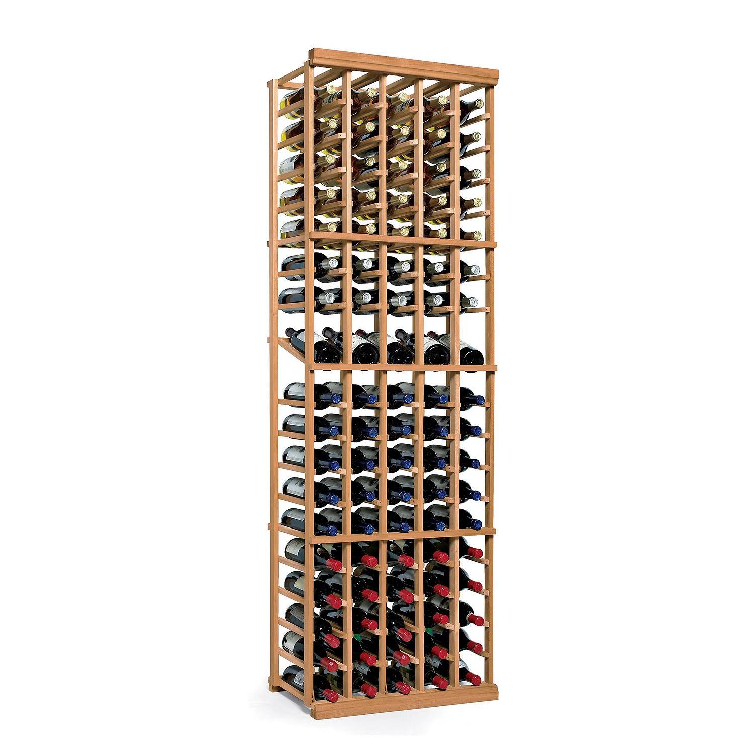 N'FINITY Wine Rack Kit 5 Column with Display Natural My Leather Swear
