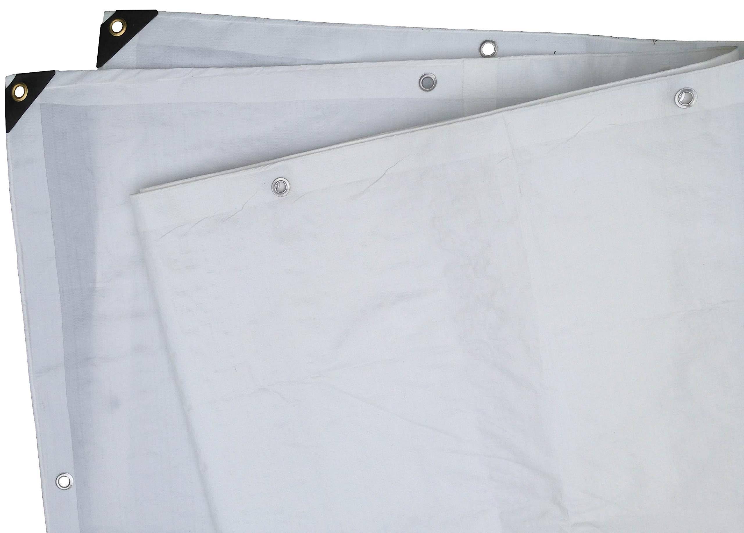 20' x 24' Heavy Duty White Tarp 6 oz. My Leather Swear