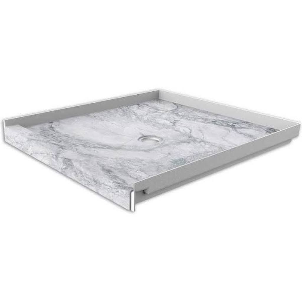 FlexStone 36 in. x 36 in. Single Threshold Shower Base with Center
