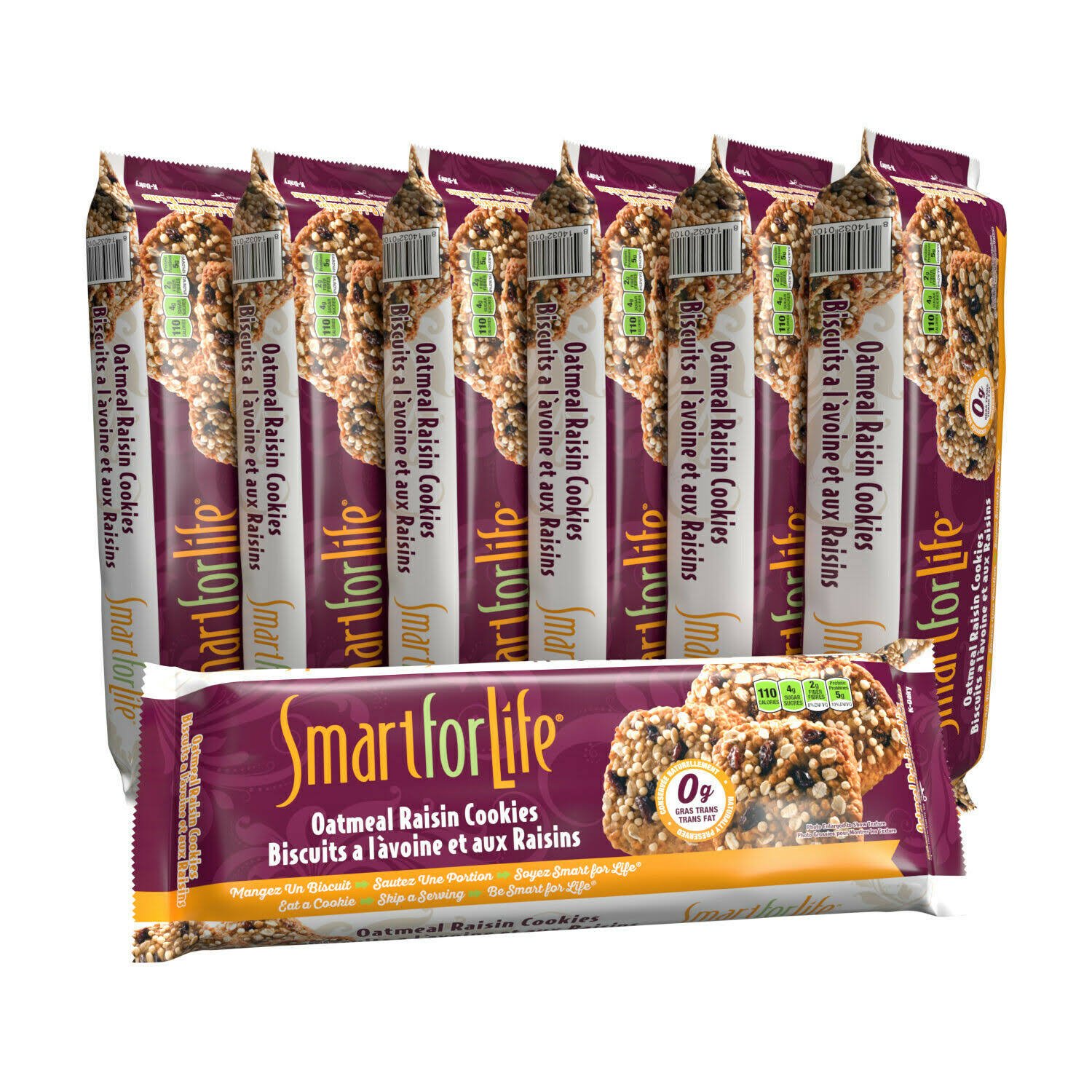 Smart for Life Cookie Diet 7 Day Meal Replacements Oatmeal Raisin
