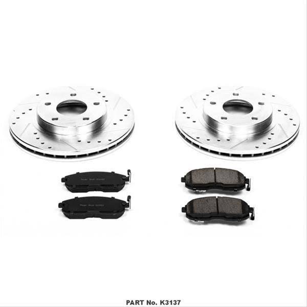 Power Stop Front Z23 Evolution Sport Brake Kit K3137 My Leather Swear