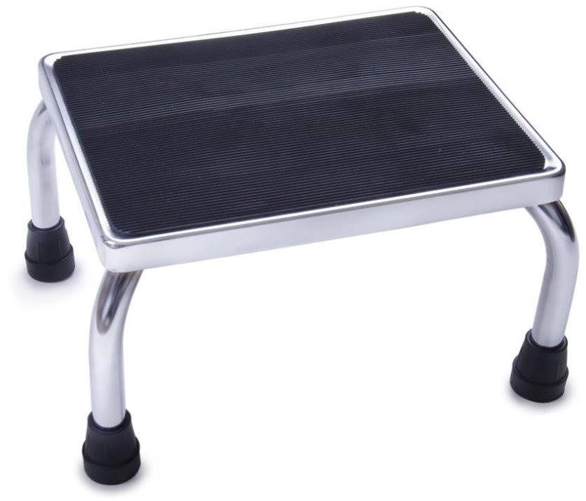 Medline Steel Foot Stool Chrome My Leather Swear