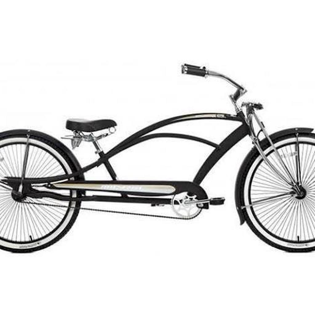 Micargi Mustang GTS 26 Stretch Beach Cruiser Bicycle, Matte Black - My 