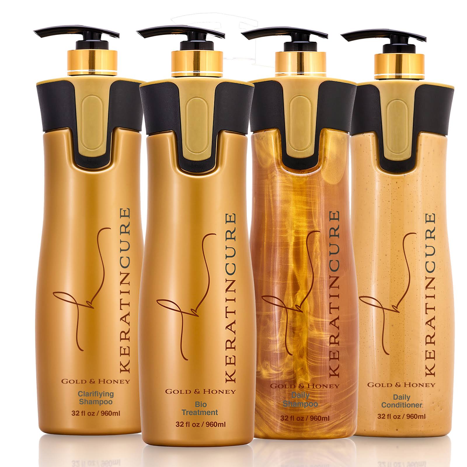 Keratin Cure Gold And Honey Bio Proteinm 32 Oz960ml 5 Piece Kit Over 20 6348