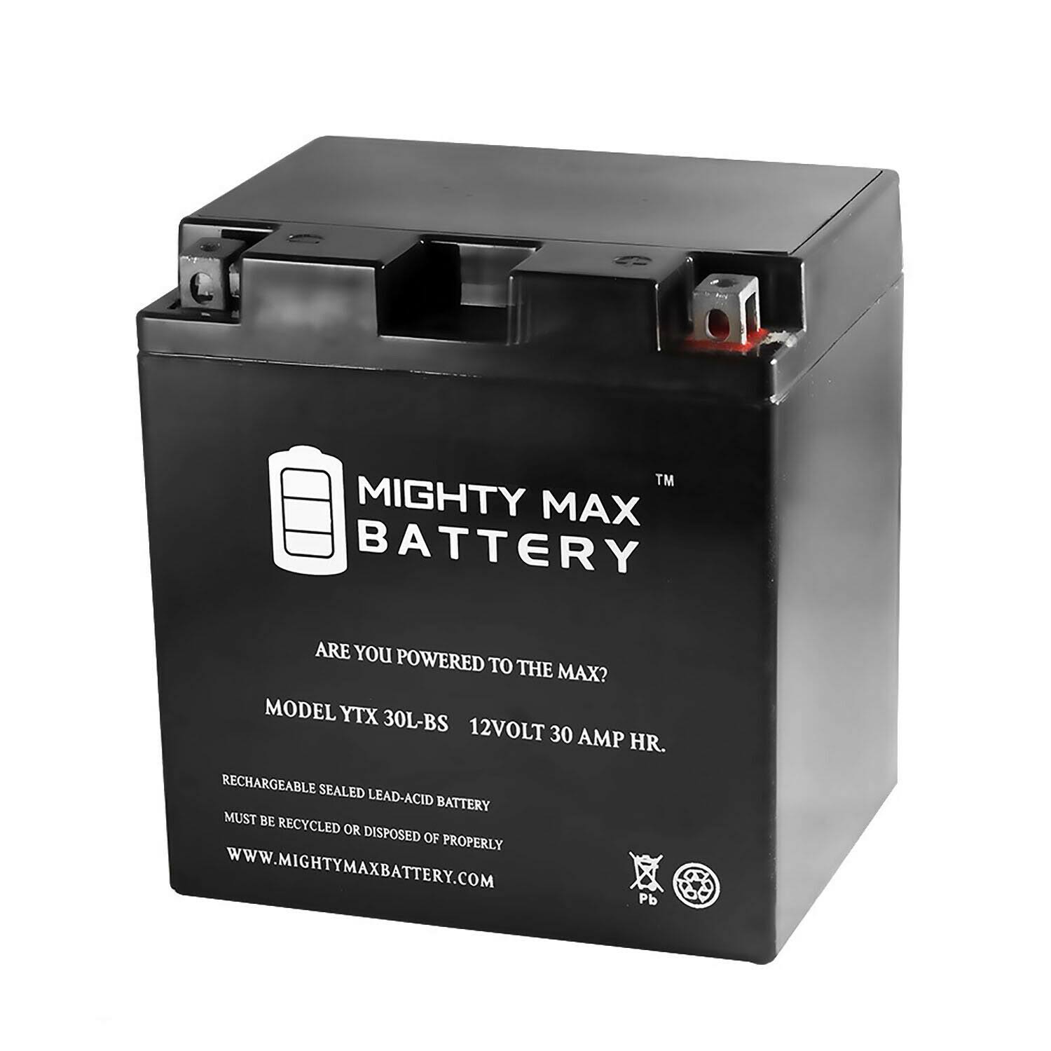 mighty-max-ytx30l-bs-12v-30ah-battery-for-atv-polaris-sportsman-my-leather-swear