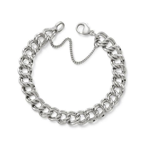 James Avery Heavy Double Curb Chain Charm Bracelet - Small - My Leather ...