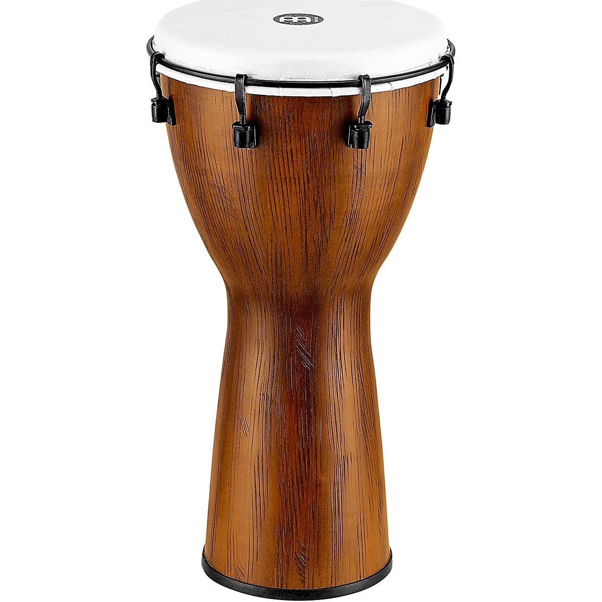 Meinl Alpine Synthetic Djembe in Barnwood Finish My Leather Swear