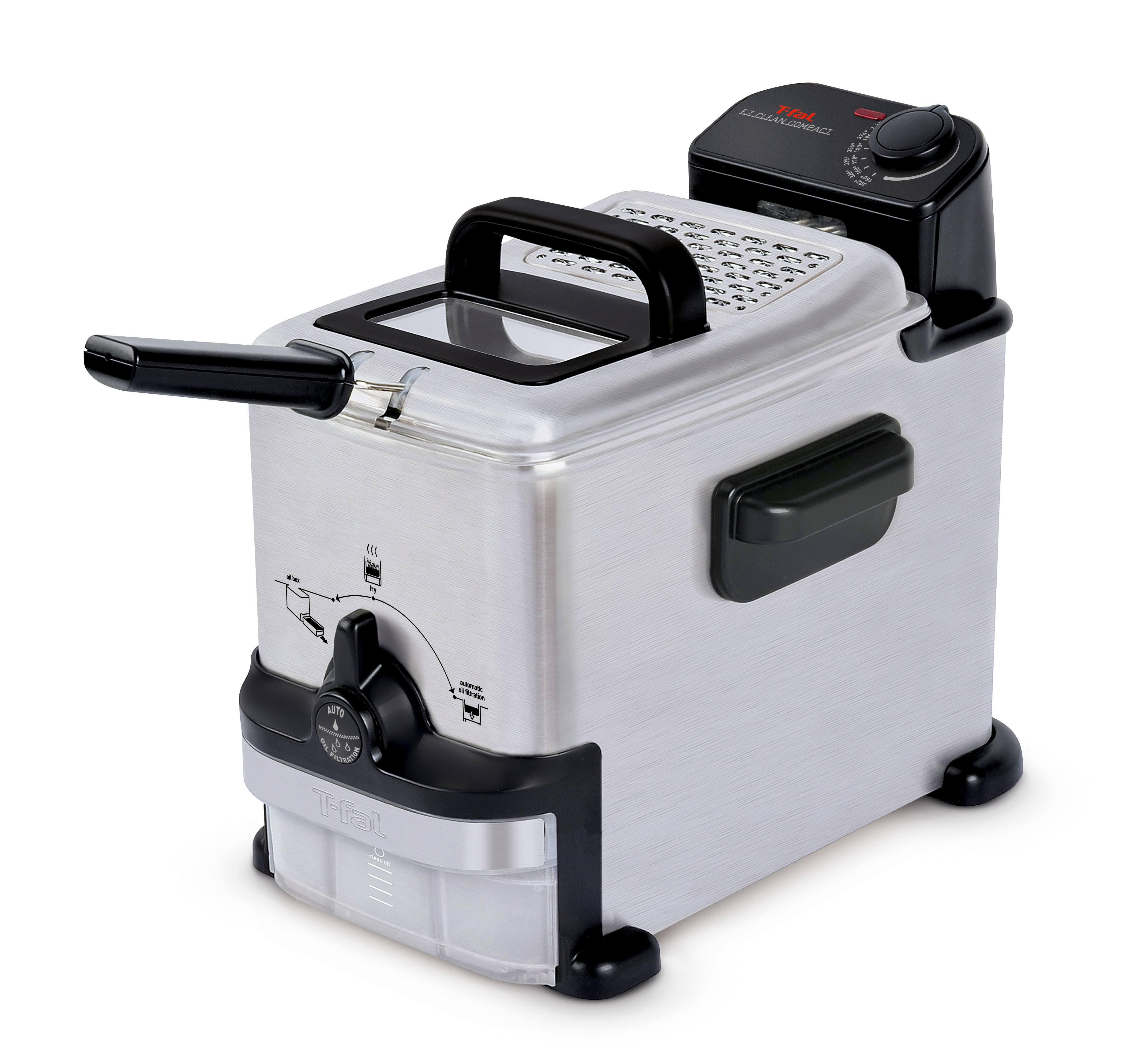 TFal EZ Stainless Steel 1.8 LITER Clean Deep Fryer wgl05