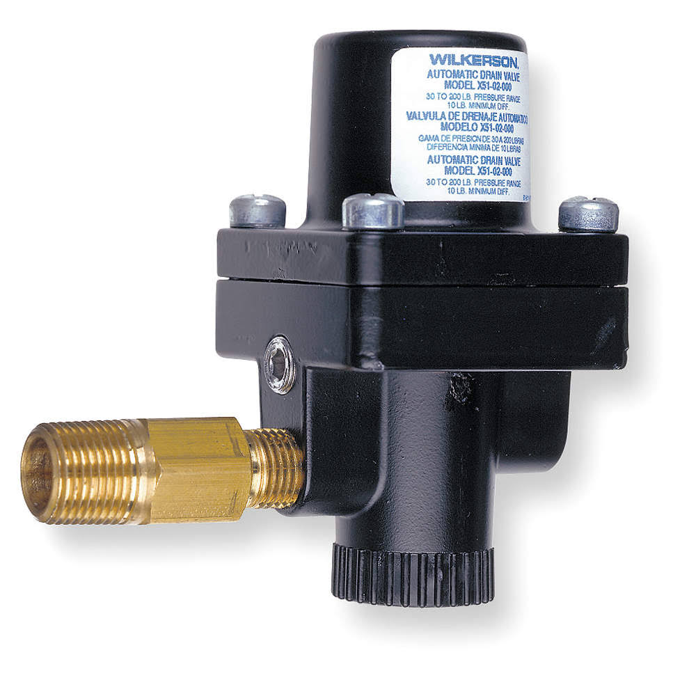 Wilkerson X5102000 Auto Drain Valve,1/4 in. Npt,200 PSI wgl05