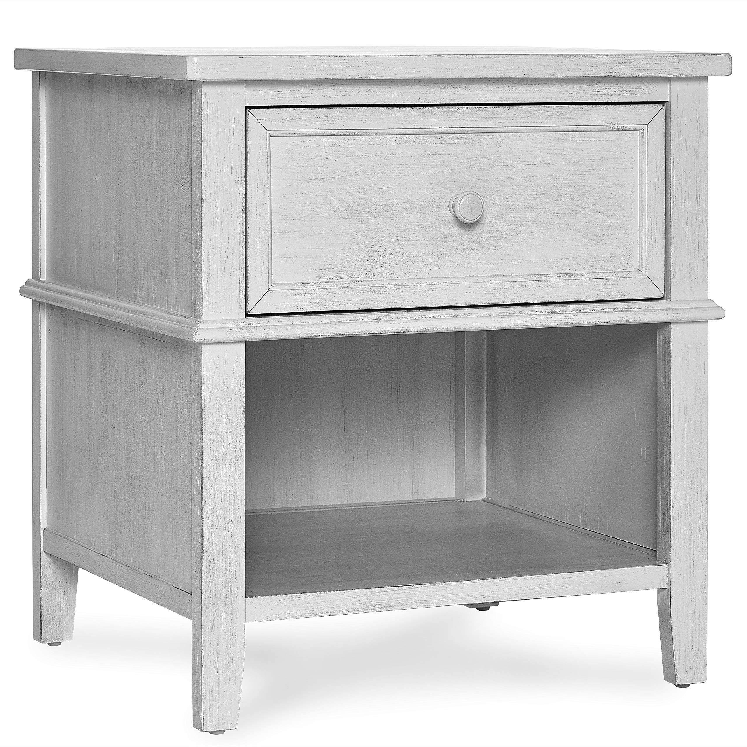 Evolur Universal Nightstand, Antique Gray Mist wgl05