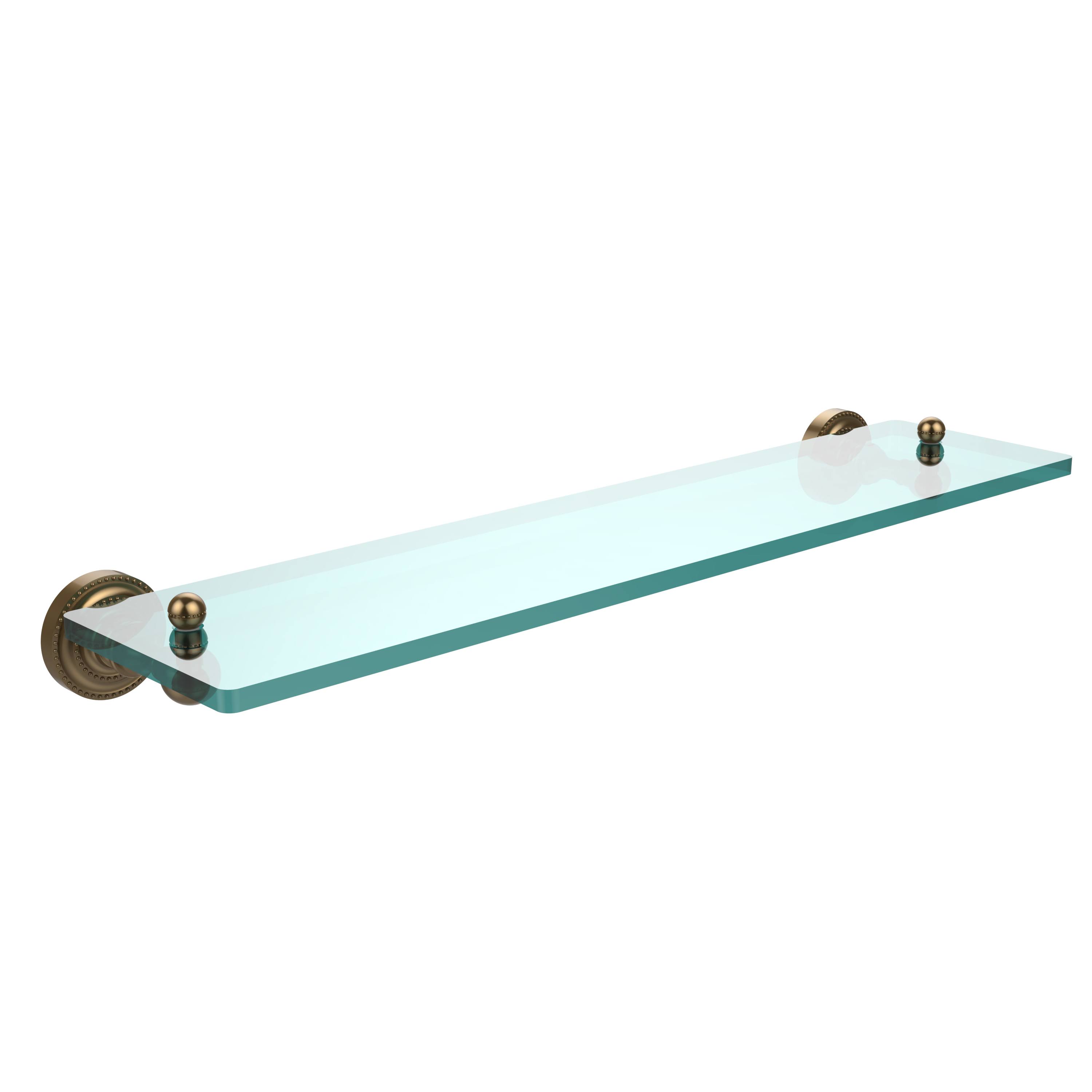 Allied Brass Dottingham Collection 22 inch Glass Vanity Shelf Beveled