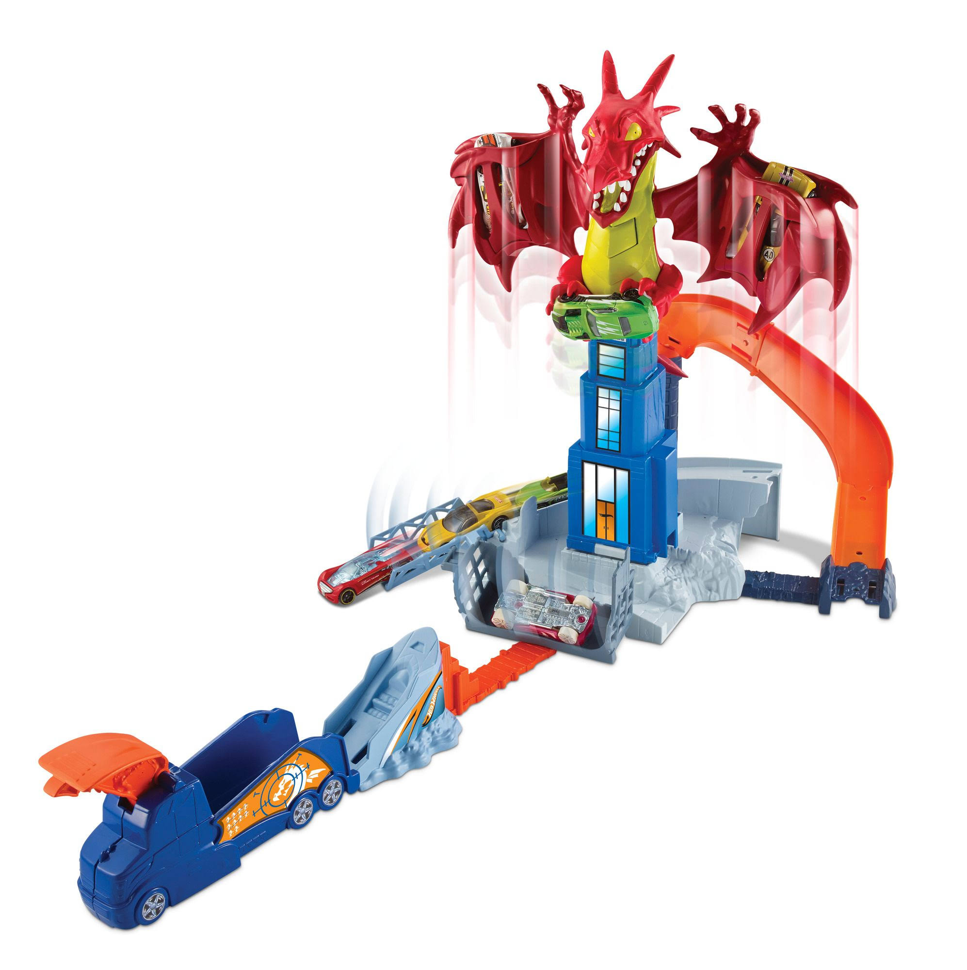 Hot Wheels DWL04 Dragon Blast Play Set 