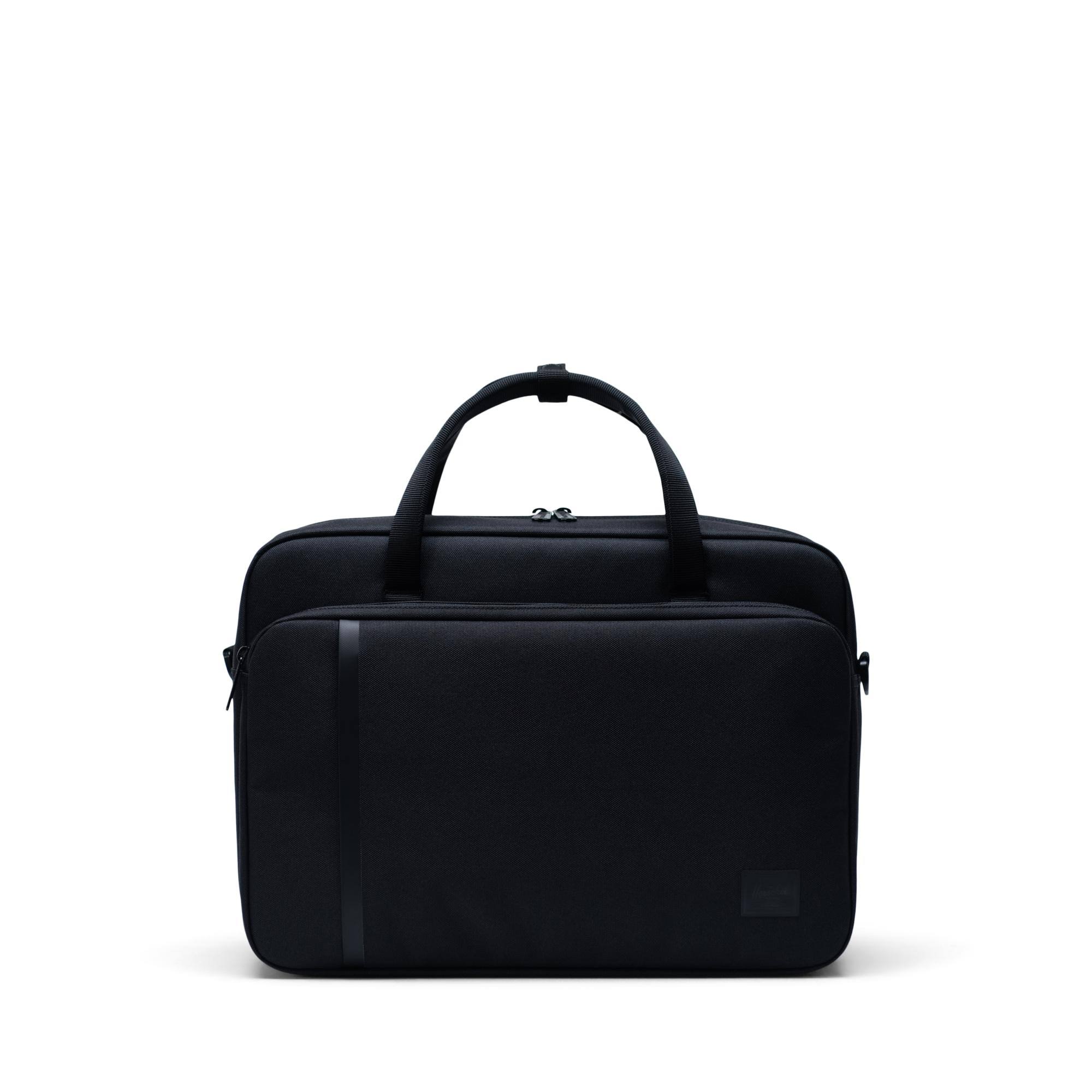 Herschel Supply Co. Gibson Convertible Briefcase - Black - Zoomfigy