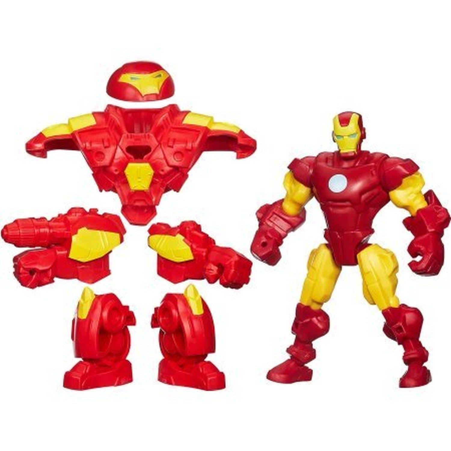 MARVEL MASHER IRON MAN HULK BUSTER and HULK figure set with accessories 