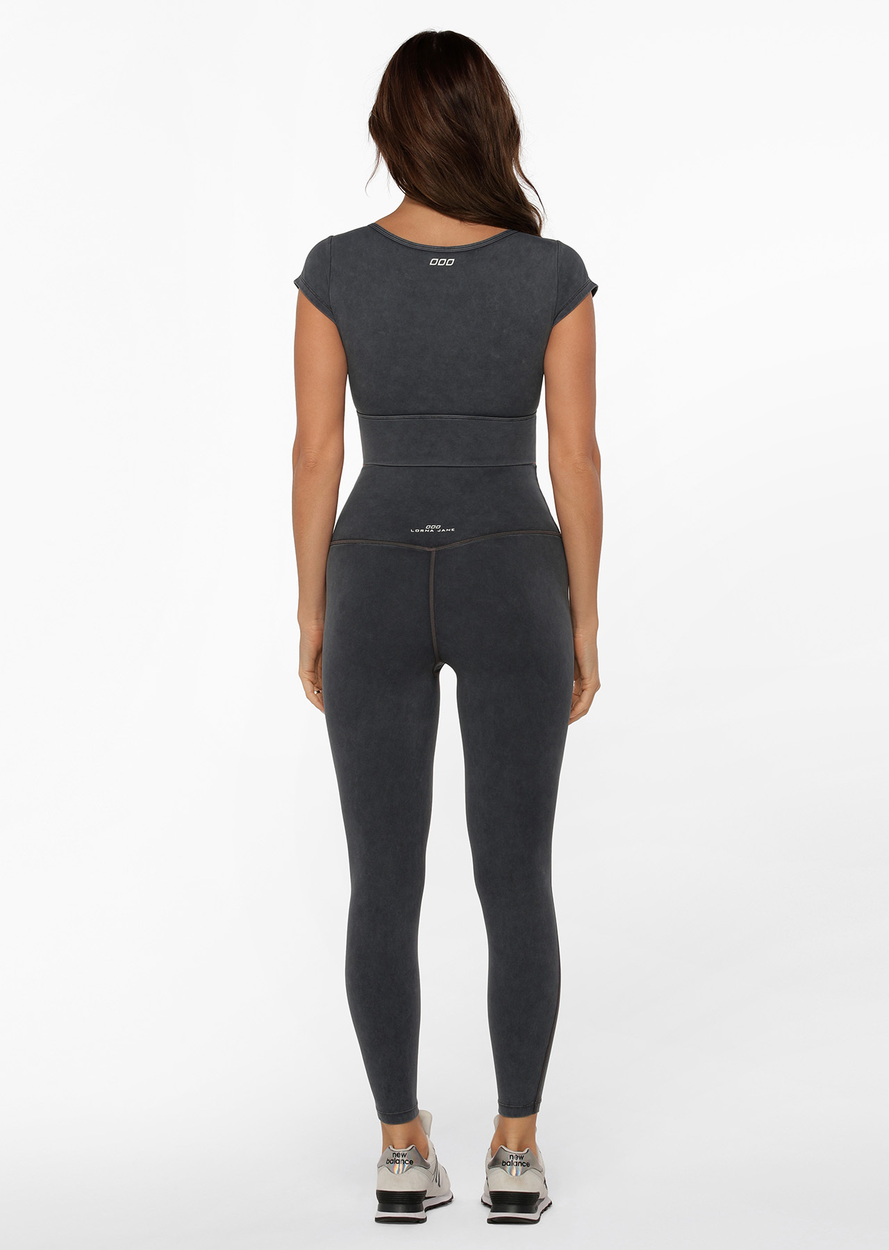 Lorna Jane Hi-Fold Lotus No Chafe Ankle Biter Leggings