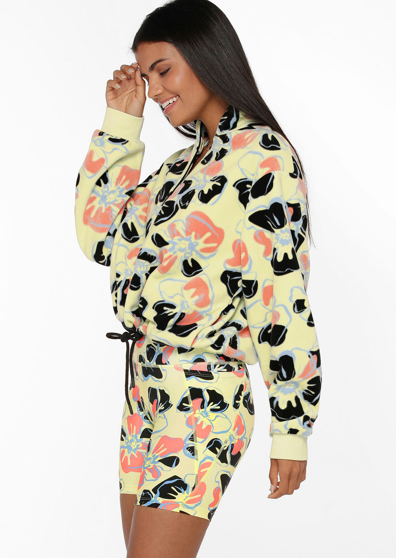 Lorna Jane Hibiscus Half Zip Polar Fleece