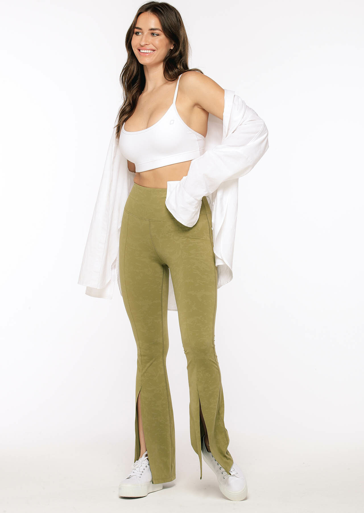 Lorna Jane Split Flared Leggings