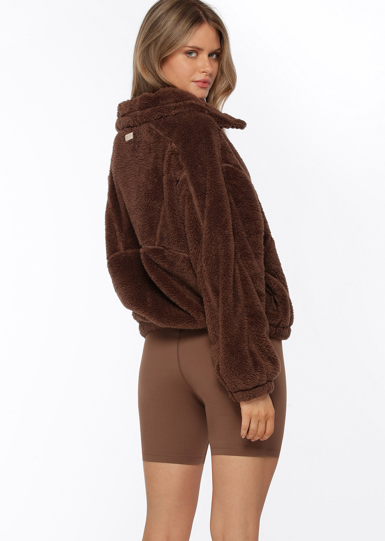 Lorna Jane Zip Front Teddy Pullover