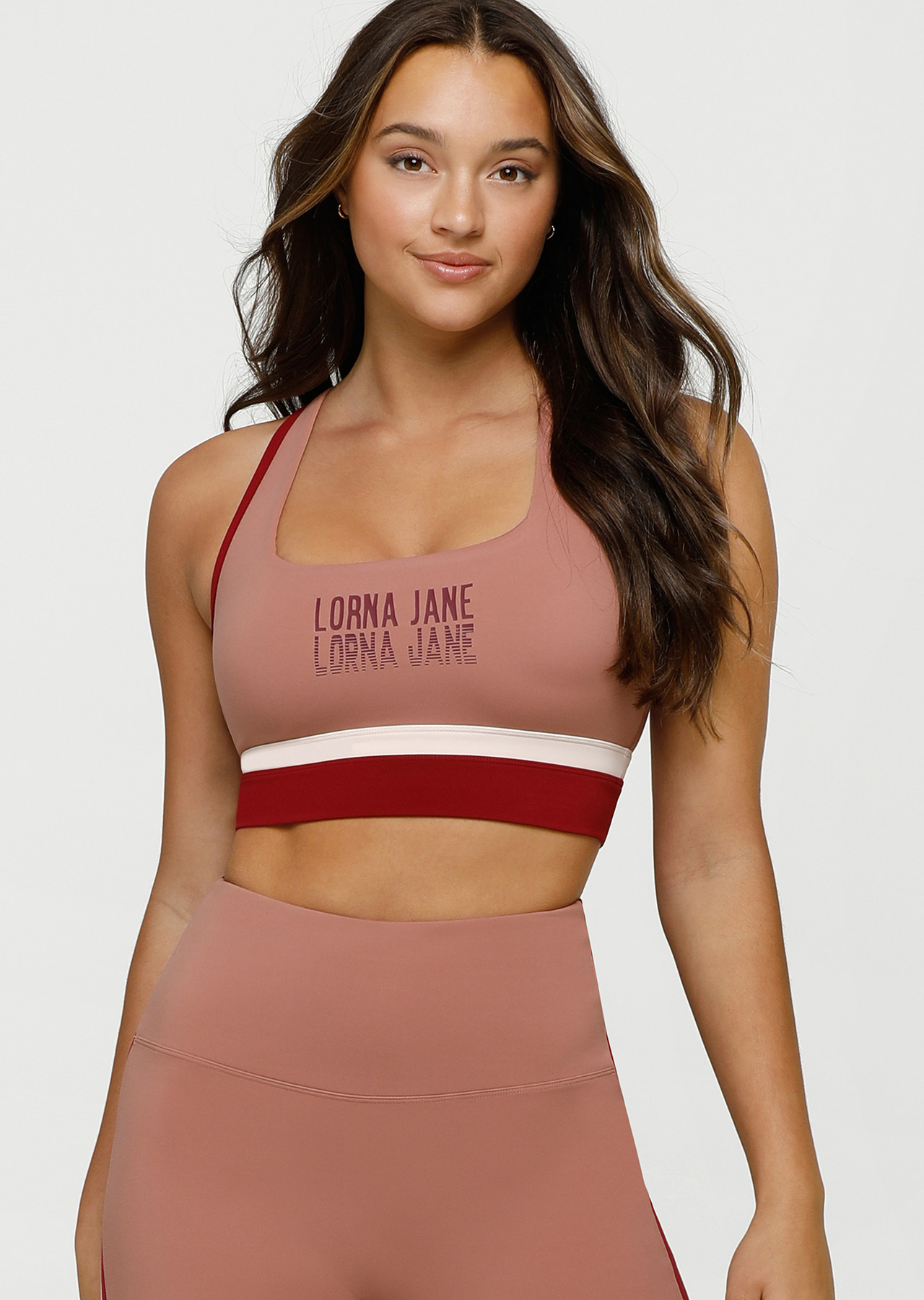 Lorna Jane Retro Colourblock Sports Bra