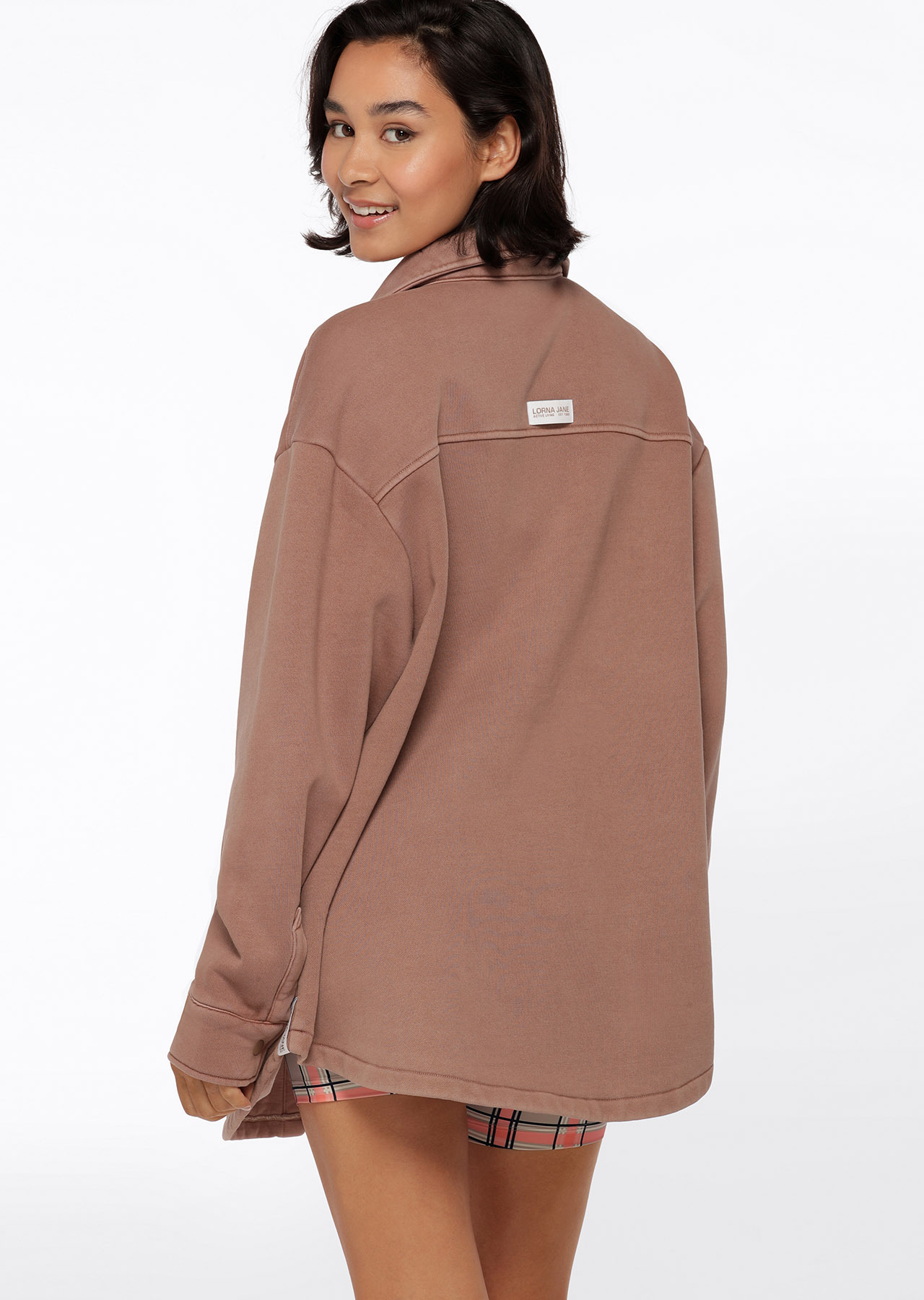 Lorna Jane Washed Fleece Shacket
