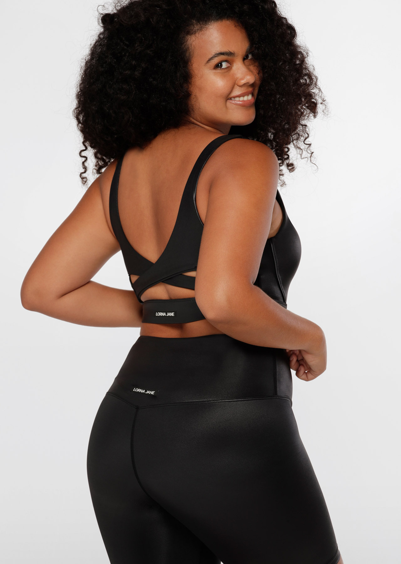 Lorna Jane Wet Look Sports Bra