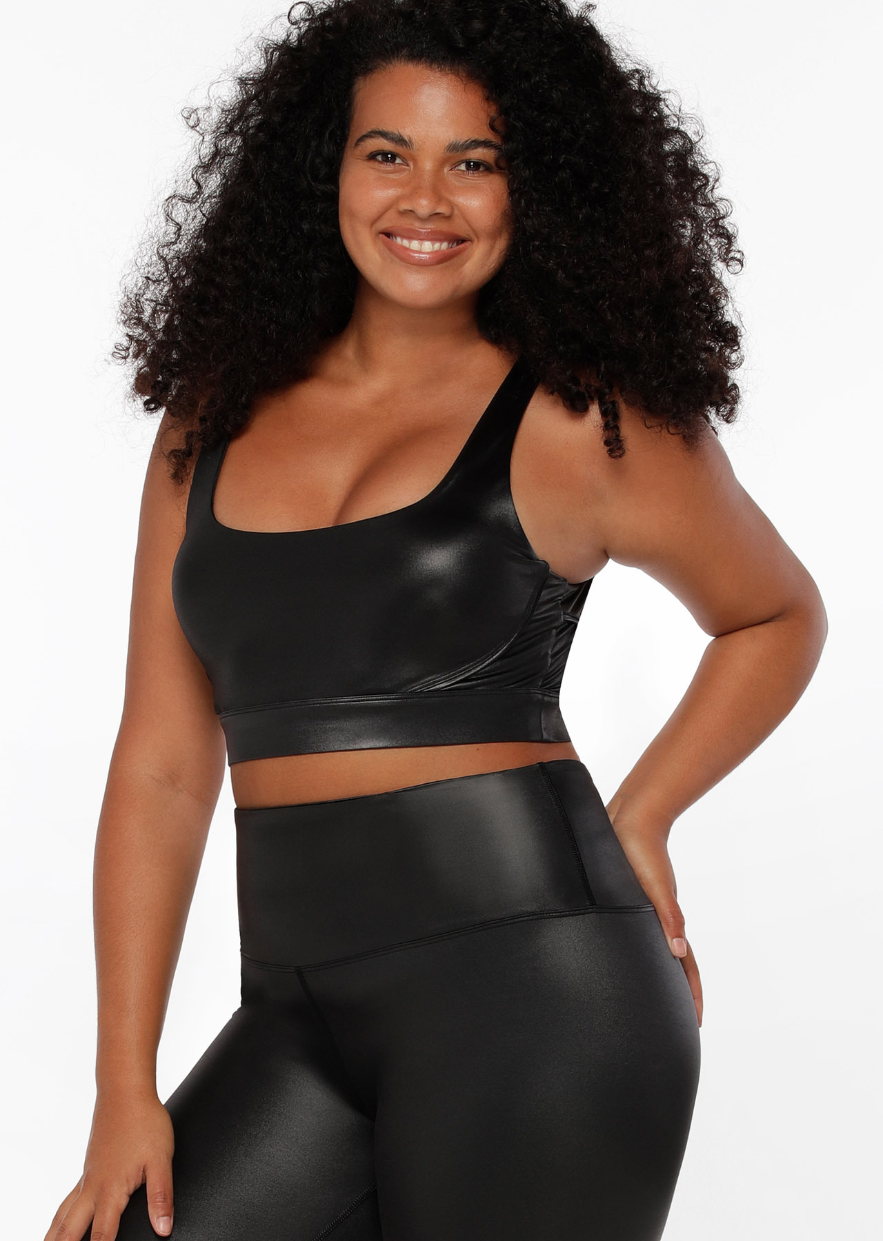 Lorna Jane Wet Look Sports Bra