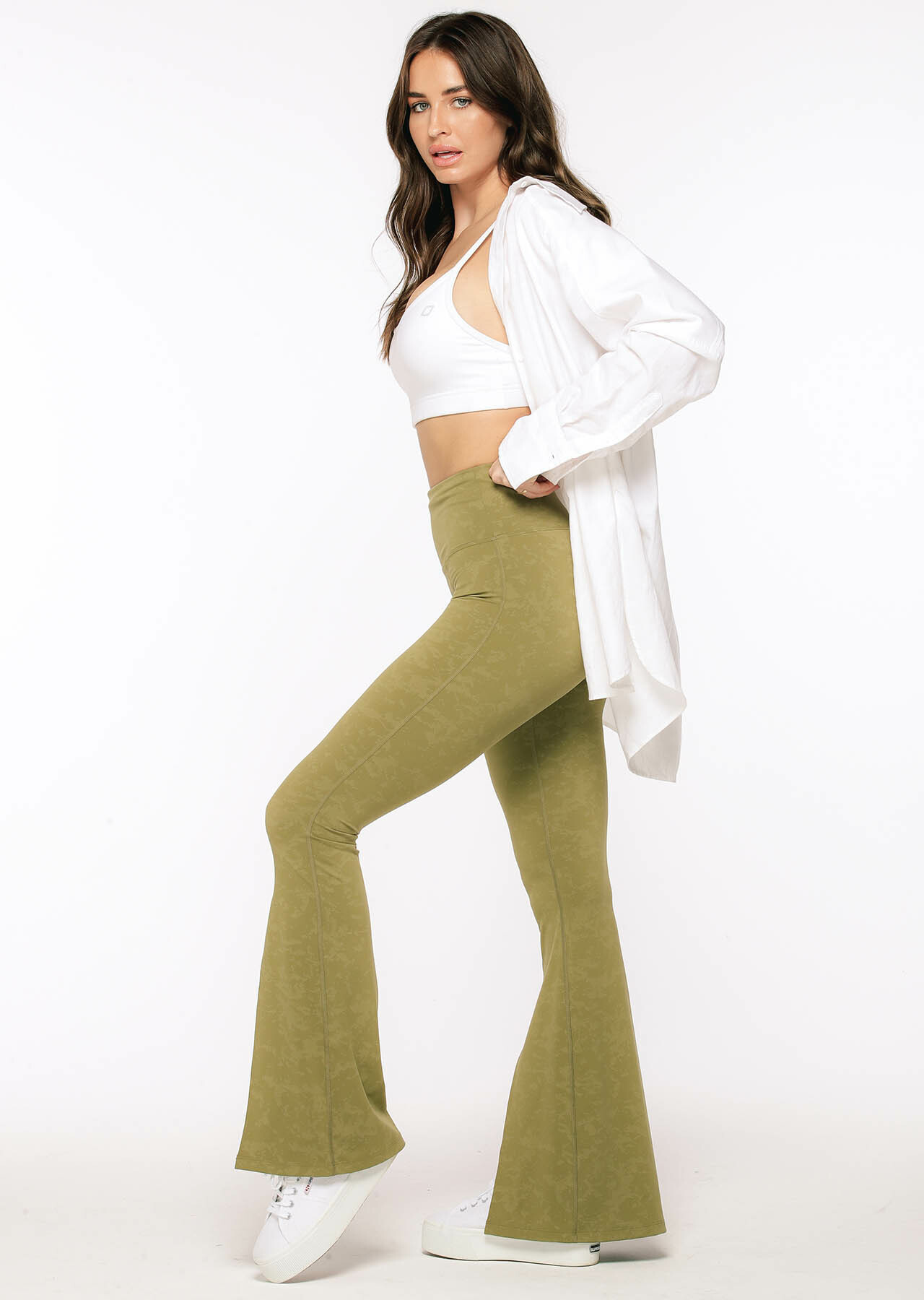 Lorna Jane Split Flared Leggings