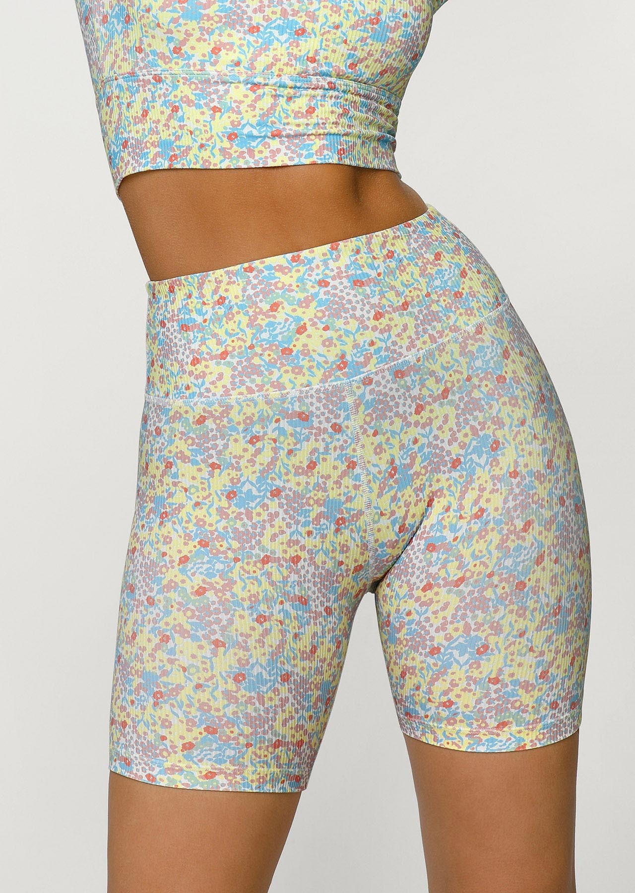 Lorna Jane Wildflower Rib Bike Short