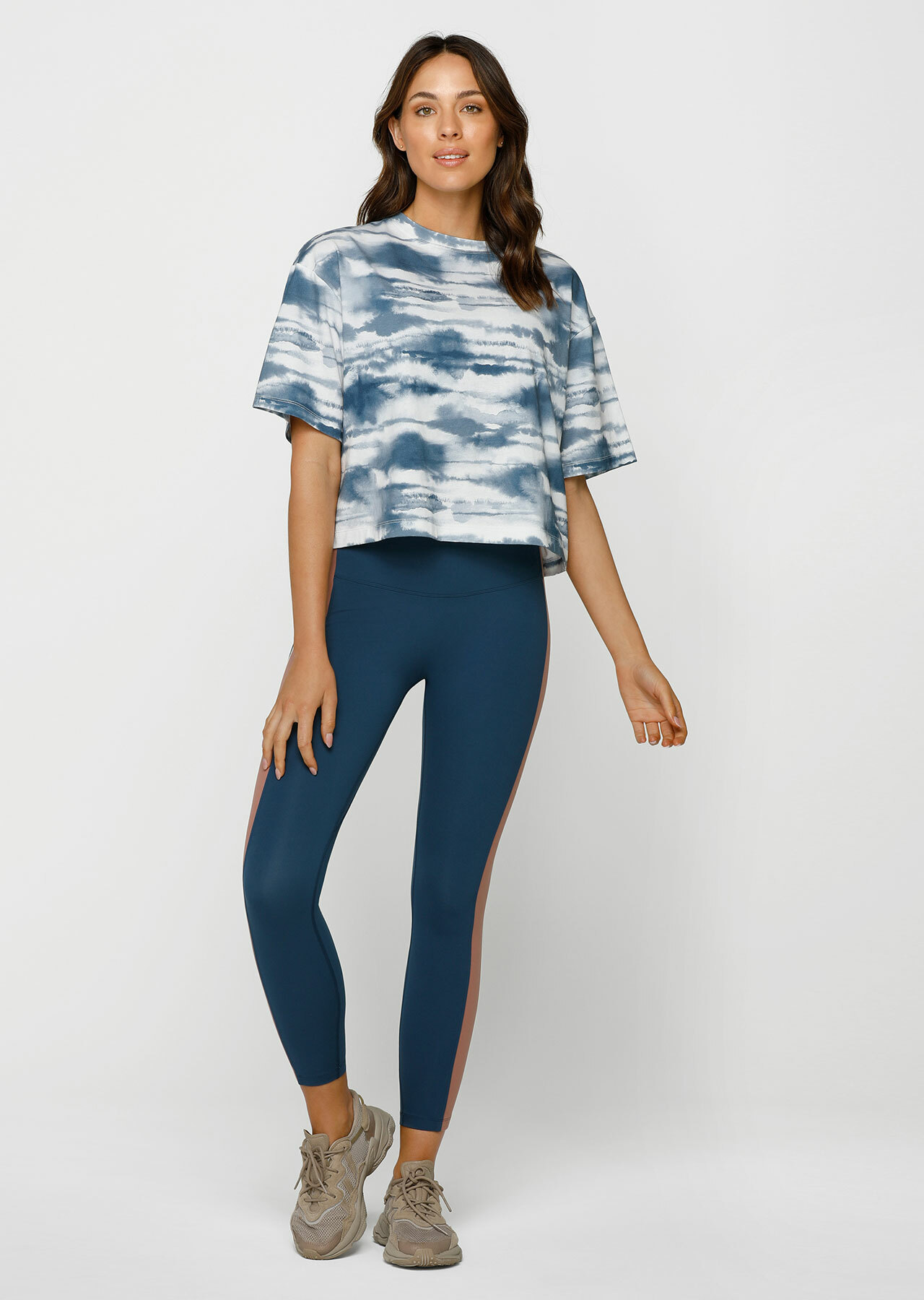 Lorna Jane Tie Dye Cropped Tee