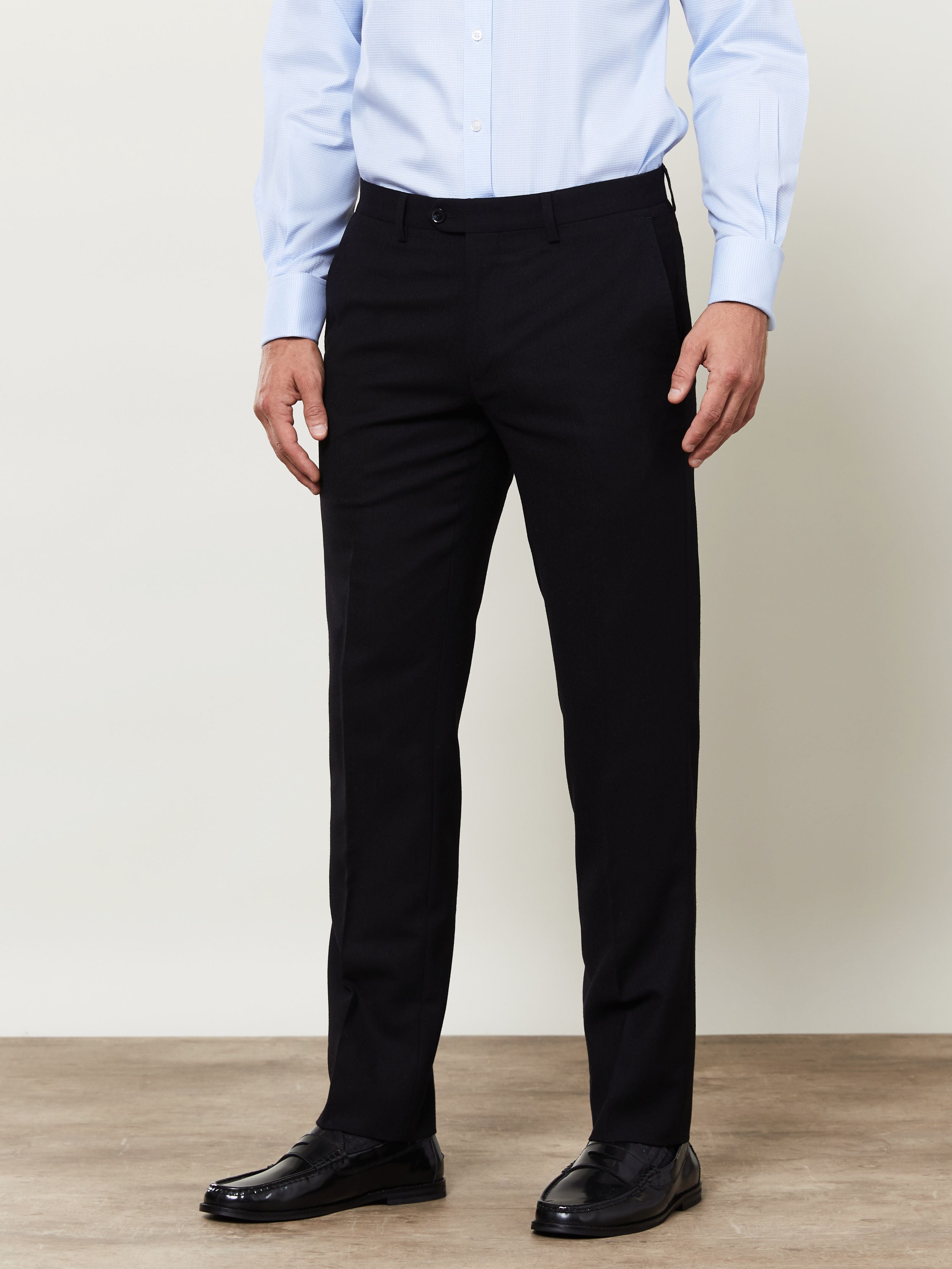 Idol Skinny Fit Plain Black Suit Trouser - T.M.Lewin Shop Online