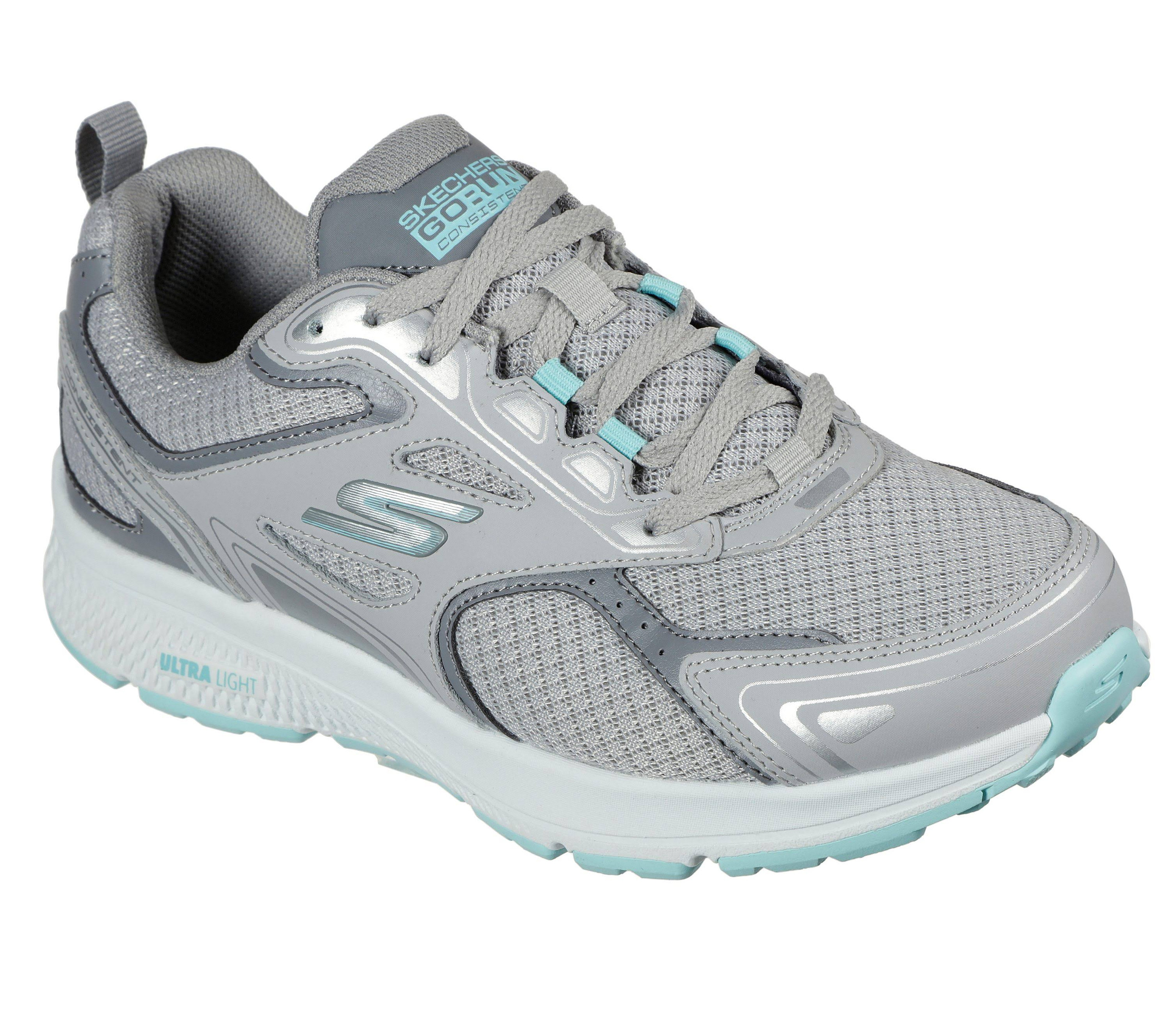 Skechers Women&s GOrun Consistent Running Shoe Grey 10 - Thefalconwears