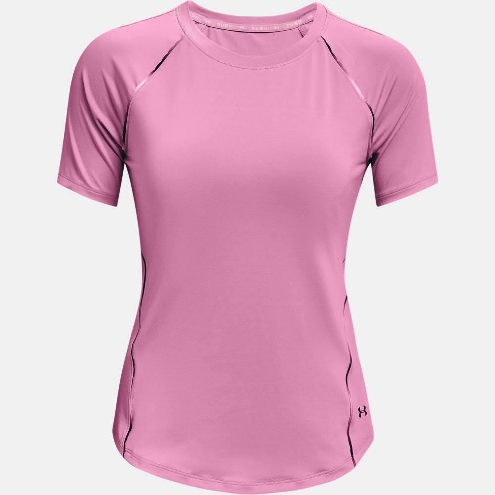 Under Armour Women&s Rush Short Sleeve Shirt - Pink, Xs - Thefalconwears