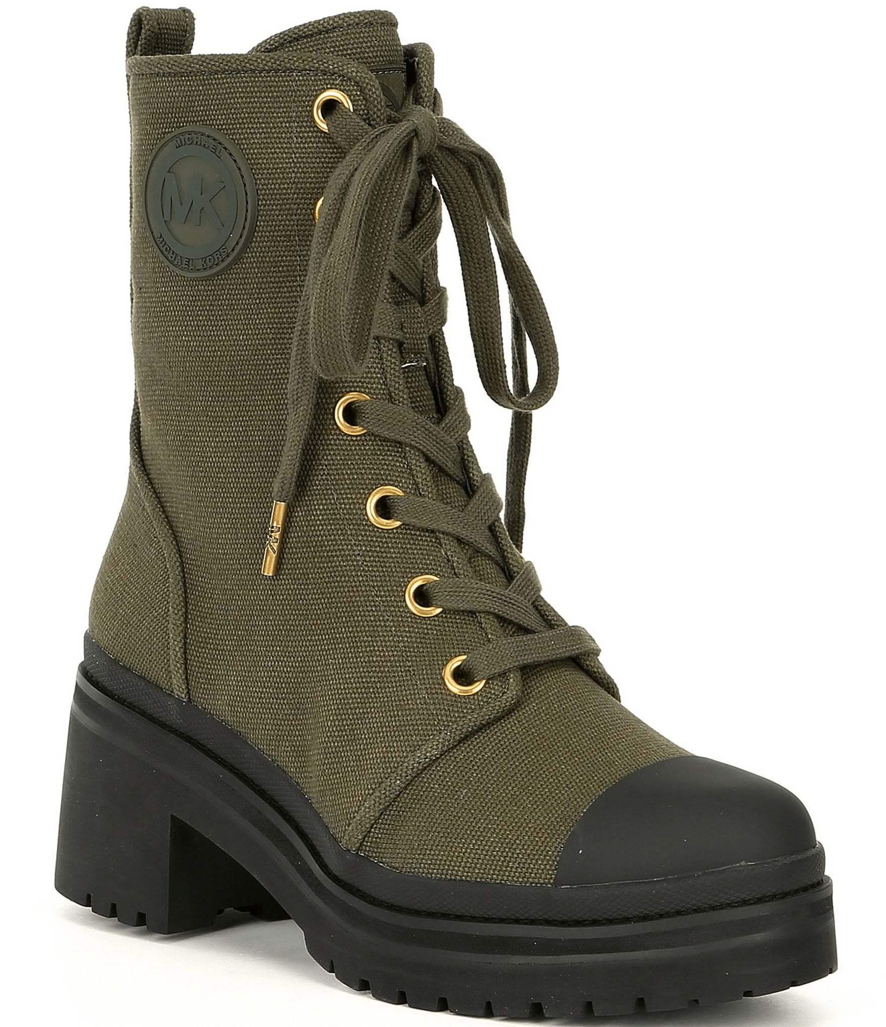 michael michael kors corey logo combat boot