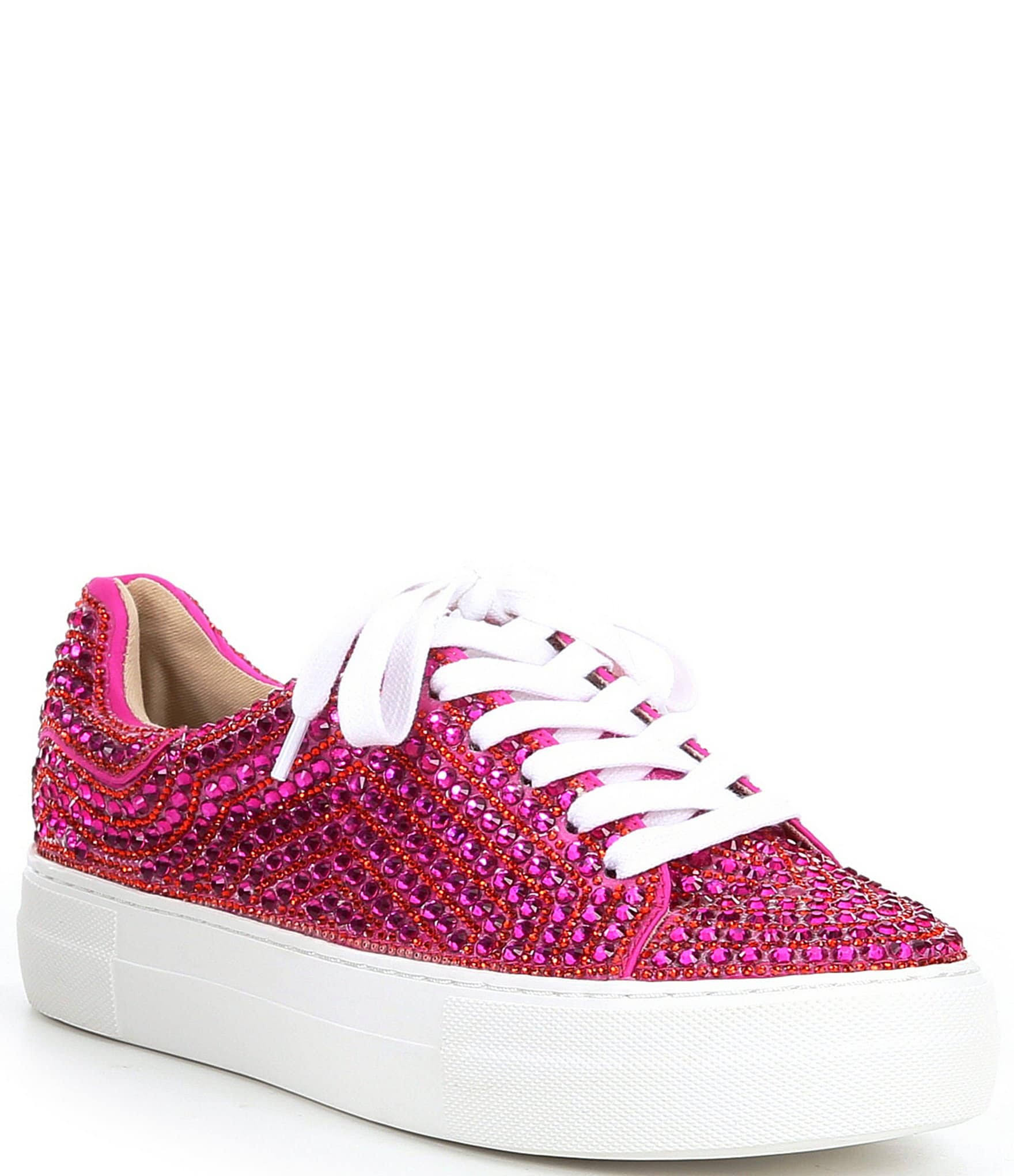 betsey johnson sidny rhinestone platform sneaker