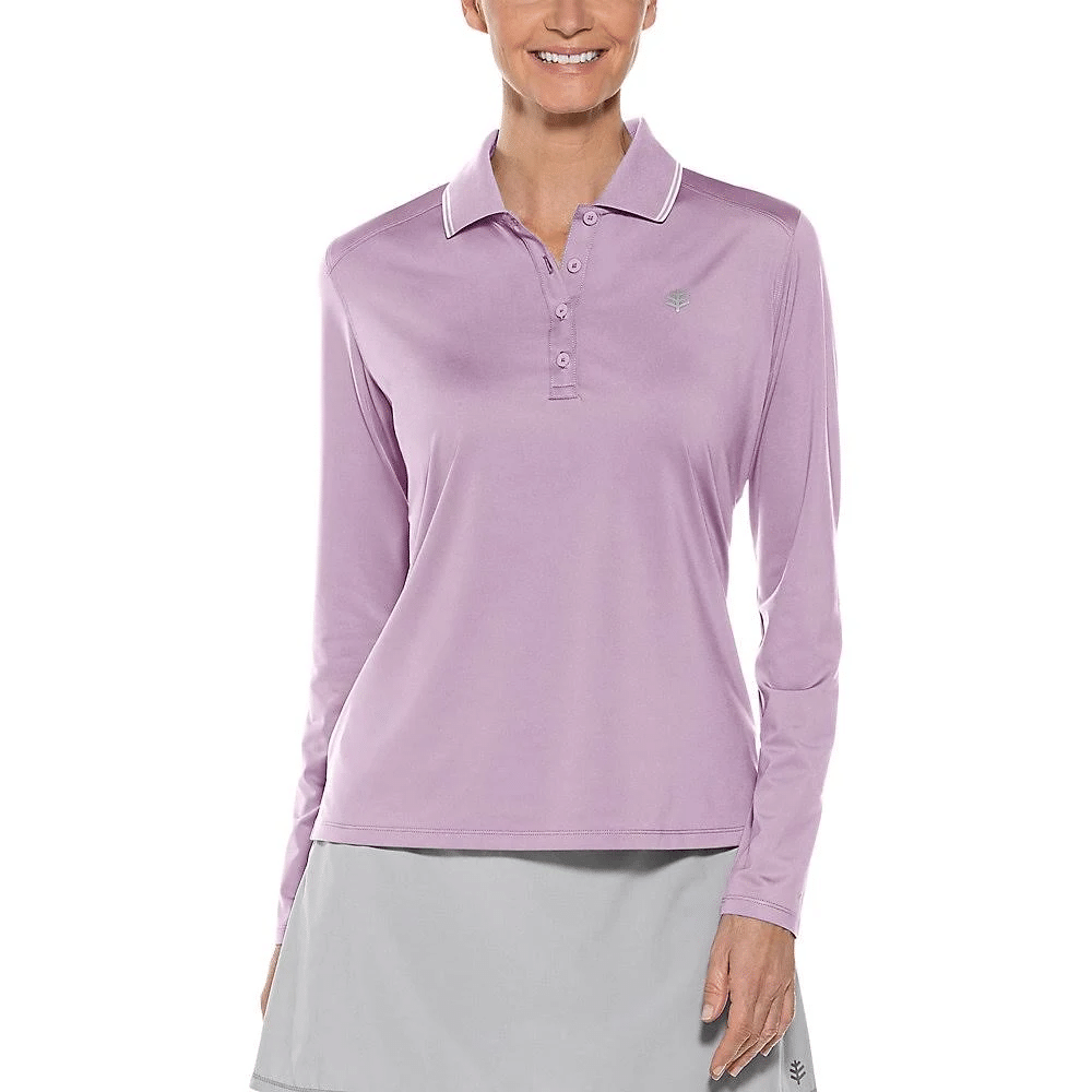 Coolibar Plus Size Women&s Prestwick Golf Polo Shirts for Women