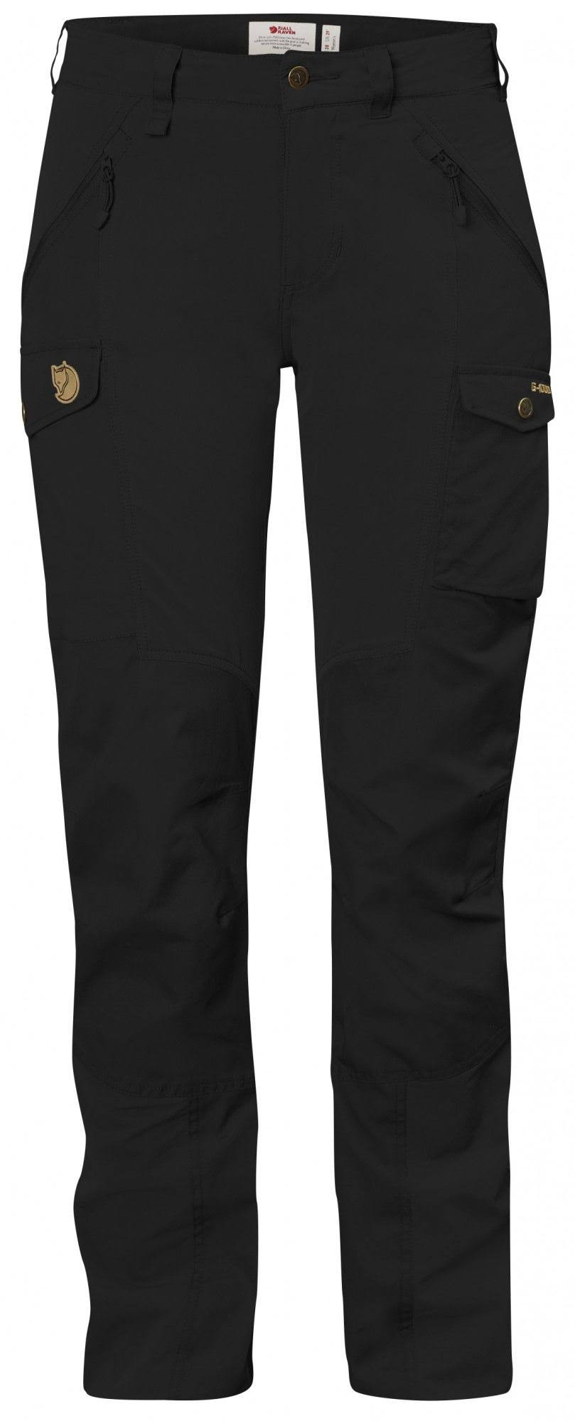 Fjallraven Nikka Trousers Curved - Women&s Black 36 Regular F89638-550-36 - Thefalconwears