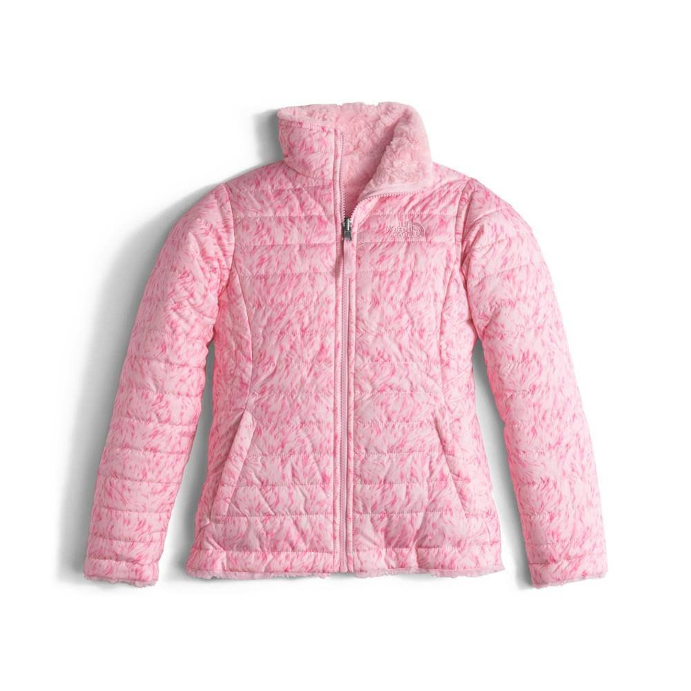 The North Face Reversible Mossbud Swirl Jacket Girls Pink - Thefalconwears