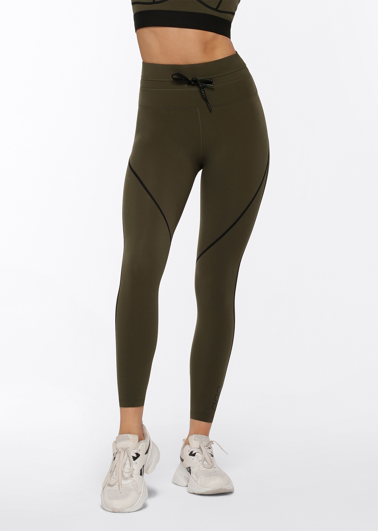 Lorna Jane Contrast Racer Ankle Biter Leggings