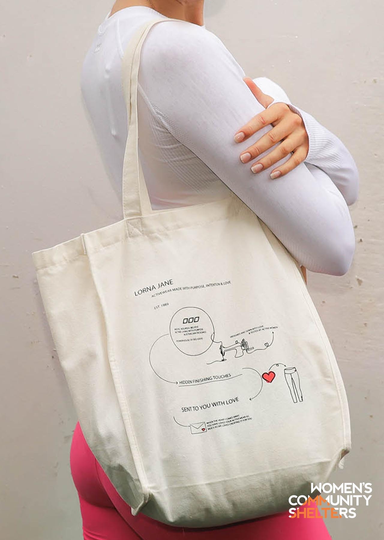 Lorna Jane Charity Love Tote Bag