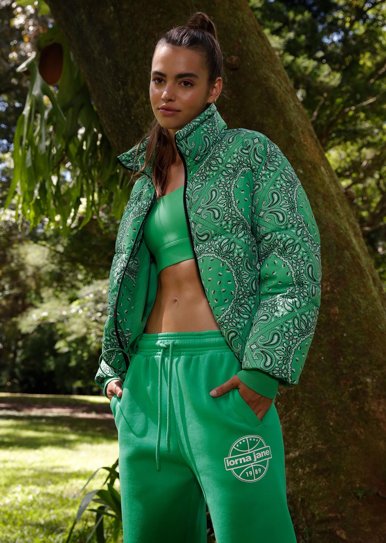 Lorna Jane Weightless Bandana Puffer Jacket