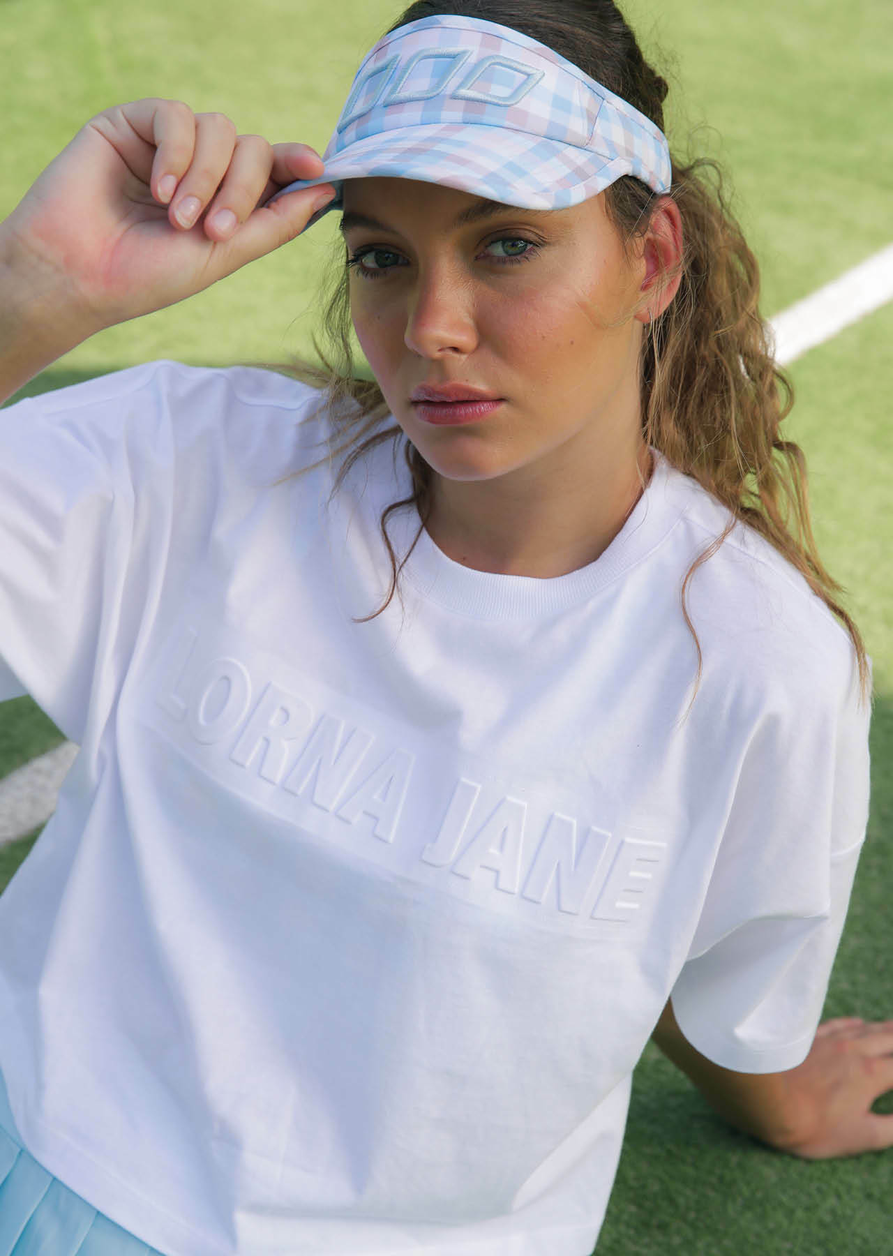 Lorna Jane Sunrise Check Visor