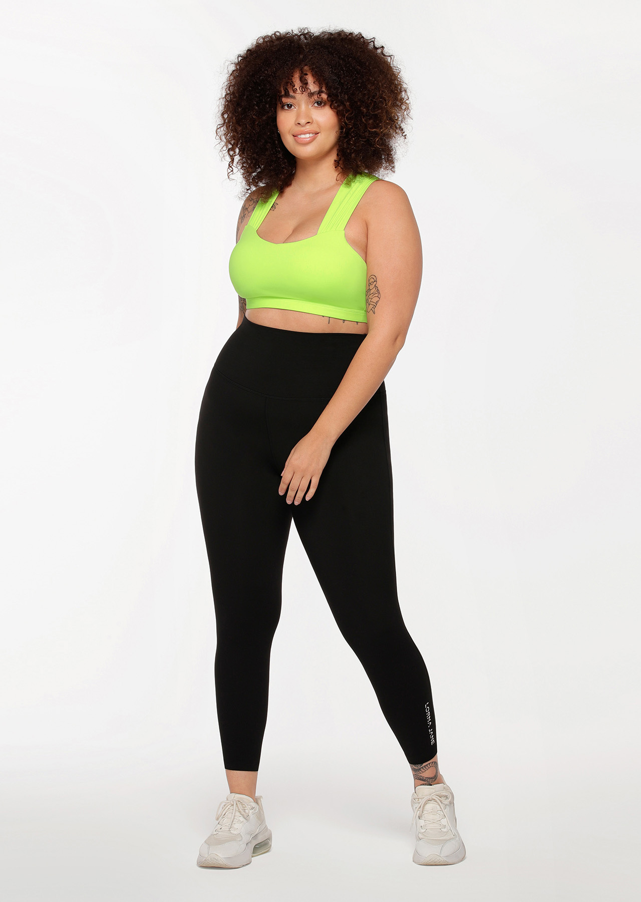 Lorna Jane Hi-Fold Lotus No Chafe Ankle Biter Leggings