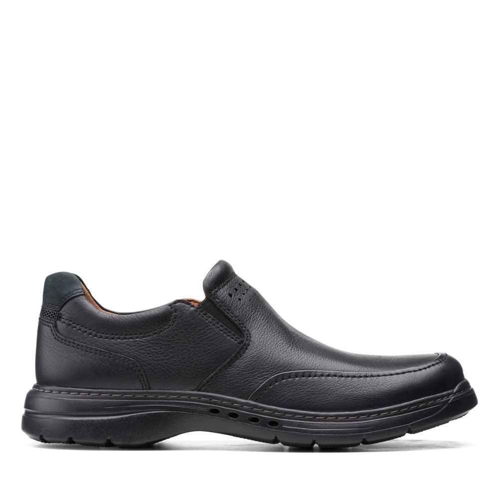 un brawley step black leather
