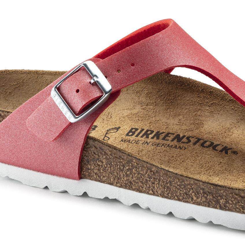 icy metallic poppy birkenstock