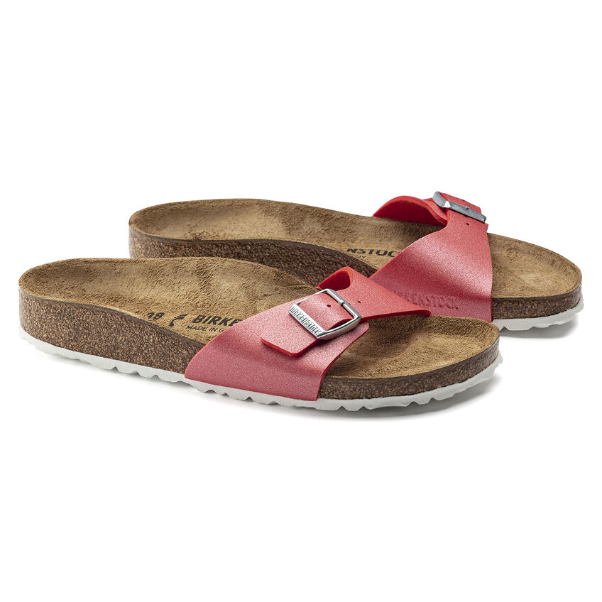 icy metallic poppy birkenstock