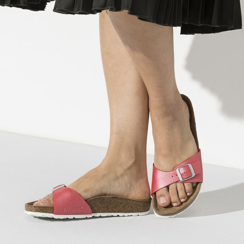 icy metallic poppy birkenstock